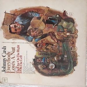 Awesome vintage Johhny Cash Everybody Loves A Nut Original Vinyl record